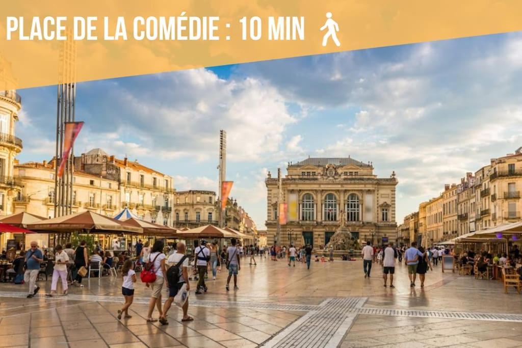 L'Ecucentre Avec Parking Inclu - 600M De La Place De La Comedie - Climatisation Montpellier Ngoại thất bức ảnh